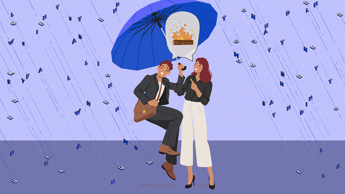 Illustration of client and agency working together